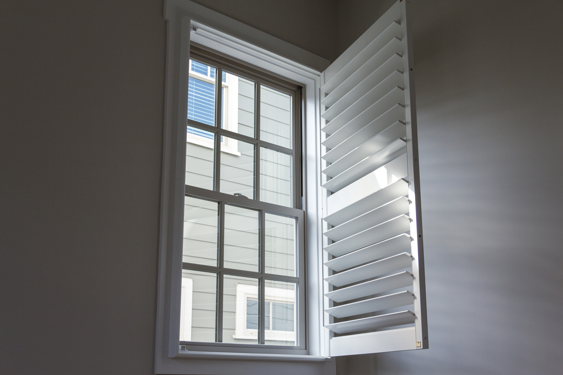 Open Plantation Shutter