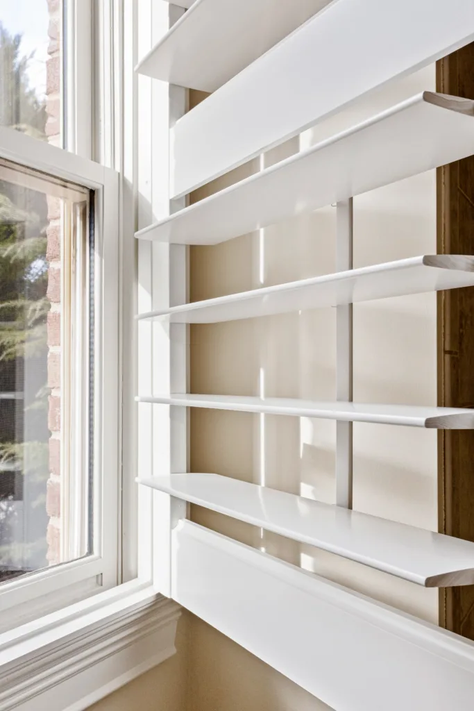 hidden tilt bar shutter