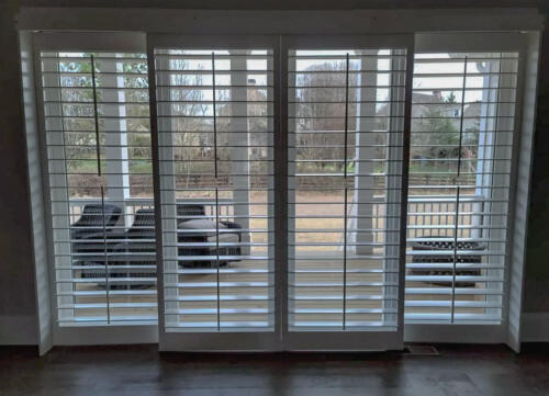 Sliding Door Plantation Shutters