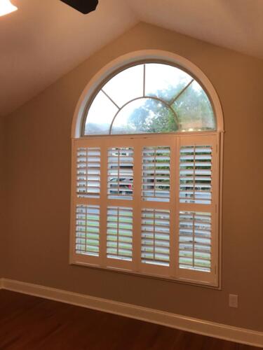 No Arch Bi Fold Plantation Shutters